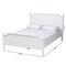 Baxton Studio Mariana Classic and Traditional White Finished Wood Queen Size Platform Bed 224-12538-ZORO - alternate 2